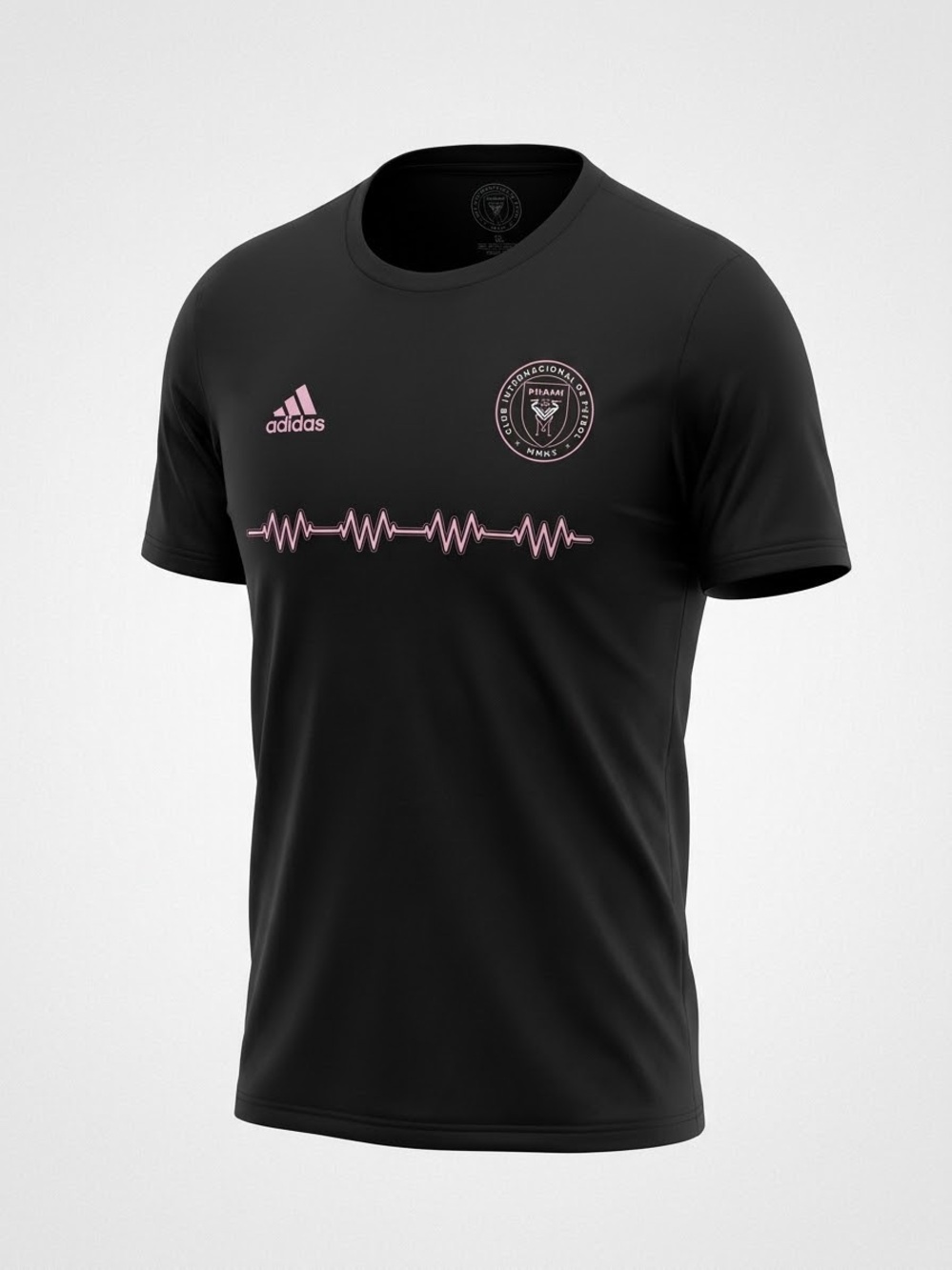 adidas Inter Miami CF Heartbeat Graphic Short Sleeve Creator Tee Shirt MLS